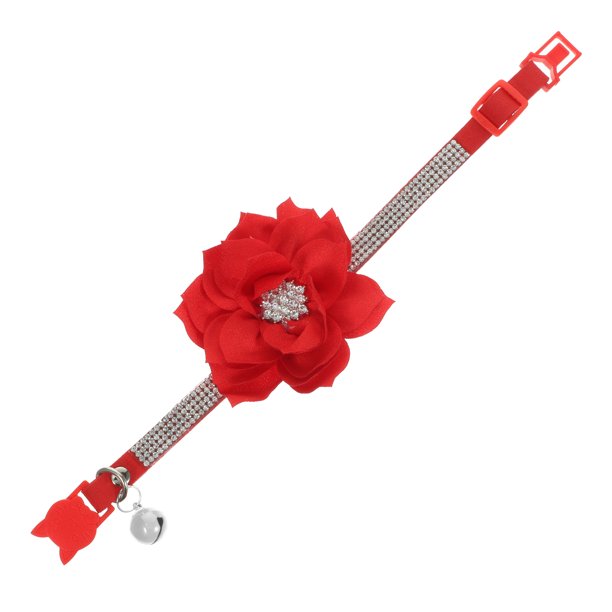 KAKOWELY Collar de perro con diamantes de imitación, ajustable, cómodo
