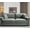 GREY, variant on Us Pride Furniture Contemporary Corduroy Spacious Standard Sofa with Pillows, Black