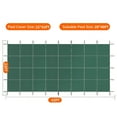 thumbnail image 2 of M optimized Pool Safety Cover 22x42ft Inground Pool Cover Fit 20x40ft, Rectangle Inground Safety Pool Cover Green Pool Safety Cover for Swimming Pool Winter Safety Cover, 2 of 9
