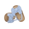 thumbnail image 3 of SUNSIOM Toddlers Kids Stitching Shoes, Back Strap Slippers with Decorative Bow, 3 of 10