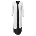 thumbnail image 5 of Baqcunre Cardigan For Women Women'S Summer Casual Solid Color Long Sleeved Vent Maxi Loose Cardigan Boho Beach Long Sundress With Long Overcoat Jackets For Women Fall Outfits For Women 2023 White 3XL, 5 of 7