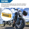 thumbnail image 5 of Unique Bargains Gold Tone M10 Interface Engine Oil Cooler Radiator Universal for Dirt Bike Monkey Bike 50CC-160CC Engine, 5 of 6