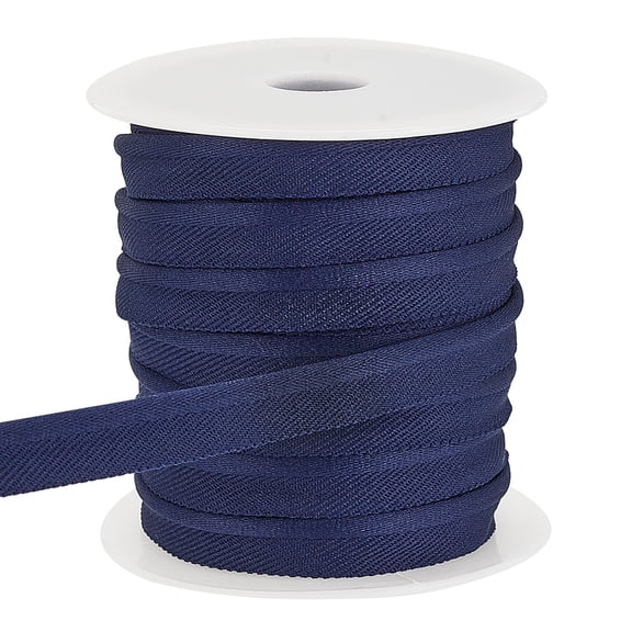 1set 20 Yards Blue Bias Binding Tape Piping Twill Tape Lip Cord Trim Binding Tape for Sewing Quilting Binding Hemming Apparel Craft Polyester 0.4 Inch Polyester