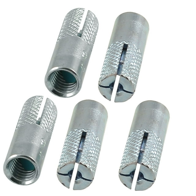 Unique Bargains 25mm Long Metal M6 Threaded Expansion Bolt Sleeve Anchors Tool 5 Pcs