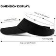 thumbnail image 6 of Htwon Summer Visor Sun Golf Hat Quick Dry Baseball Cap Outdoor Breathable Tennis Cap, 6 of 29