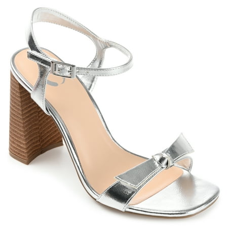 

Journee Collection Womens Dianne Tru Comfort Foam Open Square Toe Stacked Heel Sandals