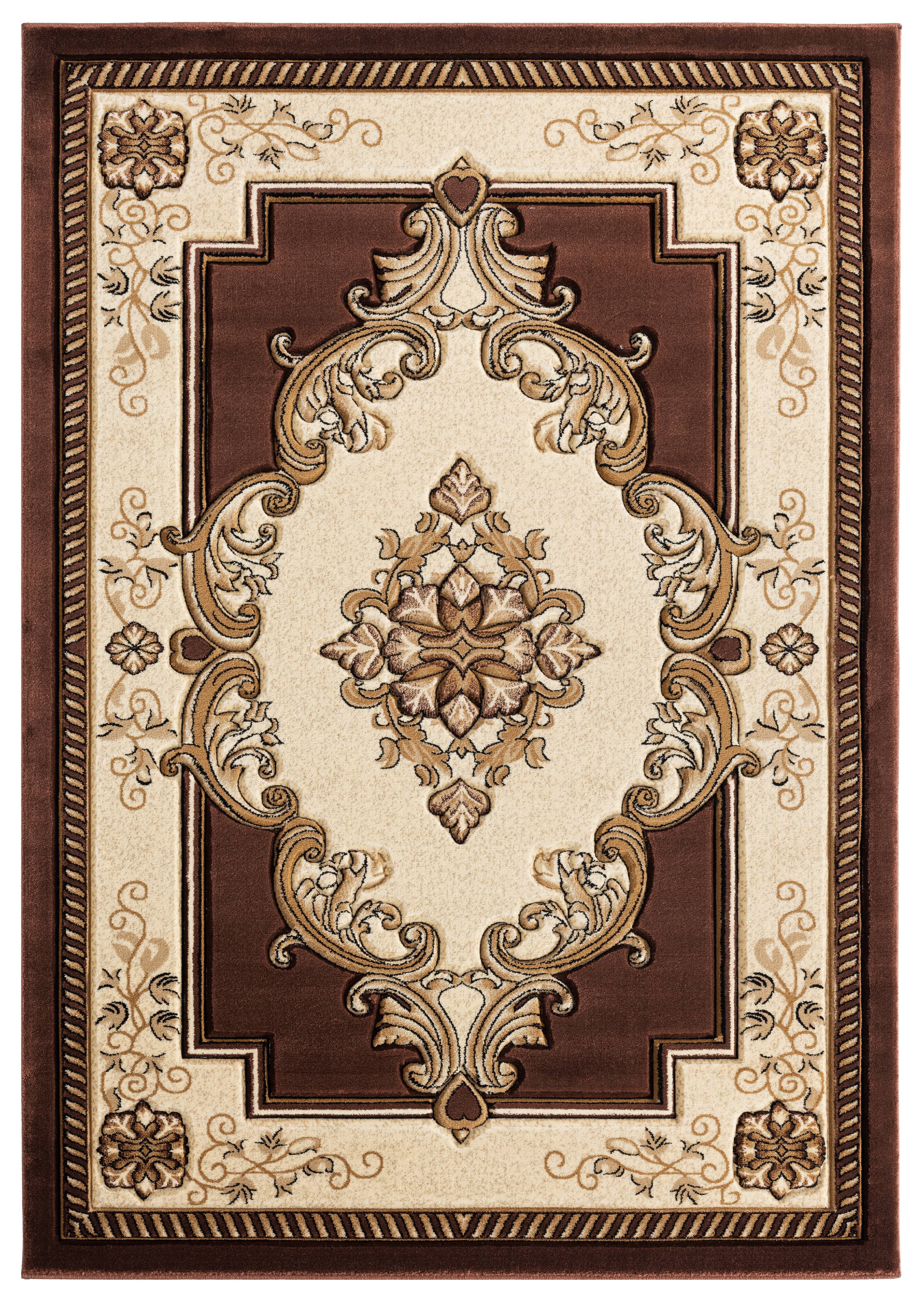 United Weavers Drachma Patras Traditional Medallion Area Rug, Chocolate, 5'3" x 7'6"