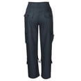 thumbnail image 4 of Gvmfive Women's Full-length Loose Fit Solid Pockets Low Waist Cargo Pants, 4 of 8