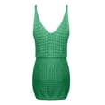 thumbnail image 5 of Lovskoo Swimsuit Coverup for Women Sleeveless Summer 2024 Crochet Hollow Out Knit Beach Bathing Suit Swim Cover Ups Outfits Vacation Dresses Green S, 5 of 7