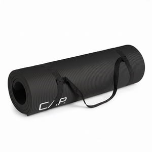 CAP 1/2" Thick Yoga and Exercise Mat, Black