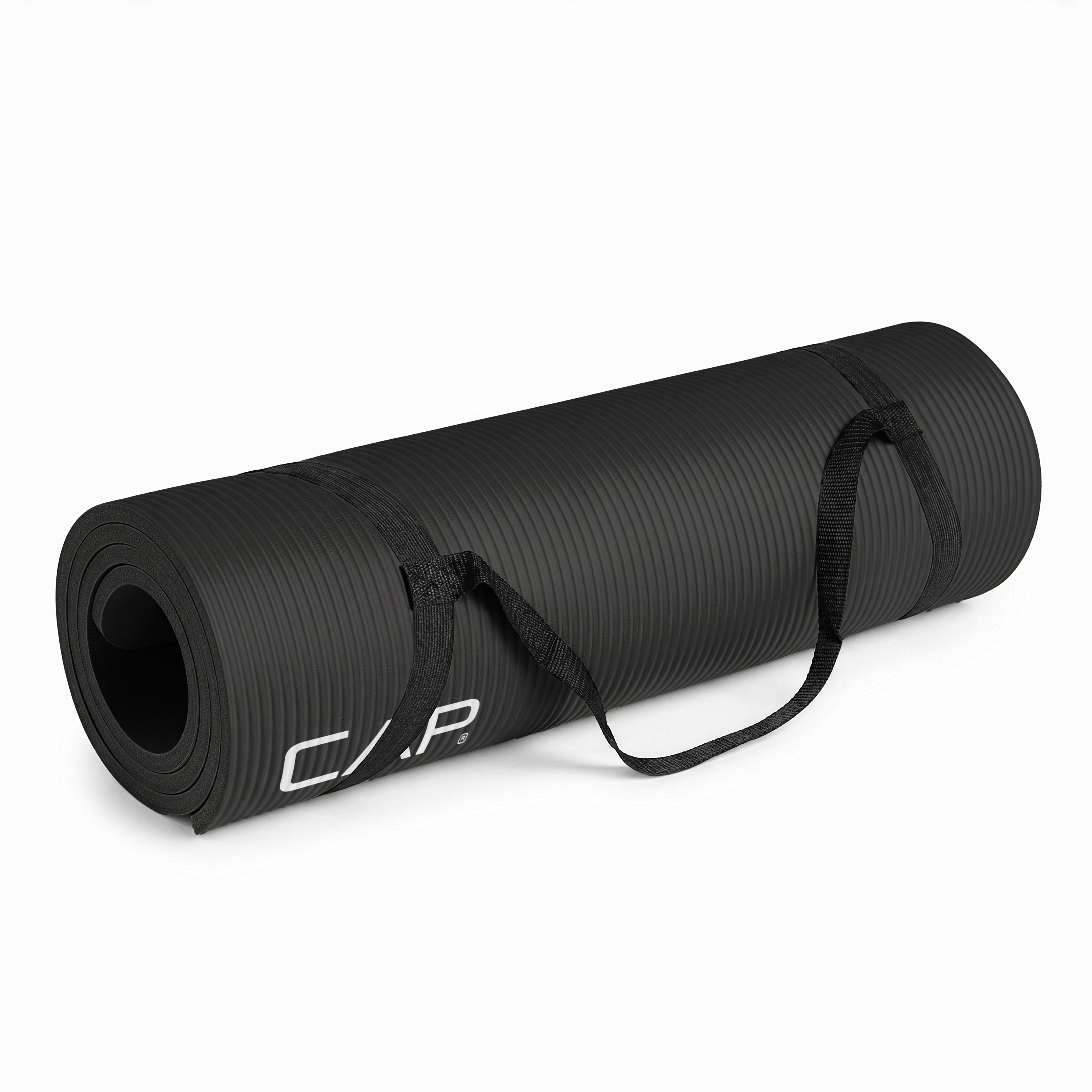 CAP 1/2" Thick Yoga and Exercise Mat, Black