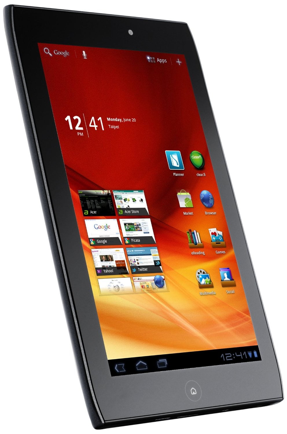 Refurbished Acer A100 07u08w 7 Inch 8gb Android Tablet Walmart Com Walmart Com