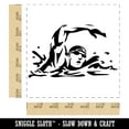 thumbnail image 2 of Swimmer Swimming Freestyle Taking Breath Self-Inking Rubber Stamp Ink Stamper - Black Ink - Large 1-1/2 Inch, 2 of 7