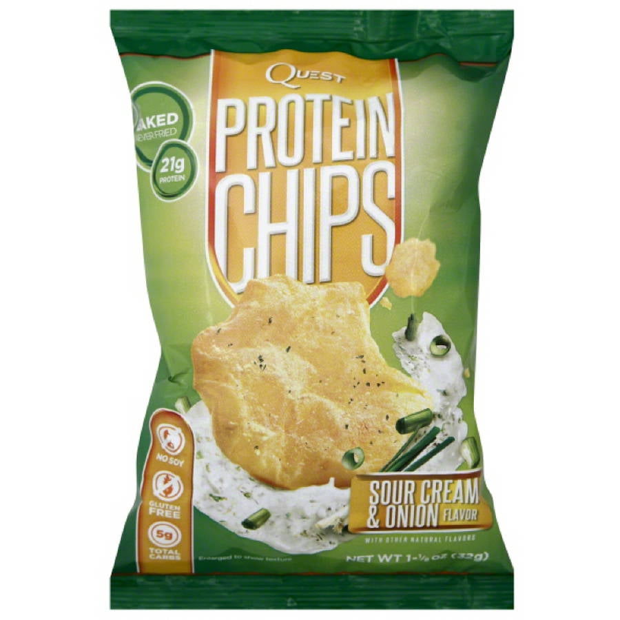 Quest Protein Chips, Sour Cream & Onion, 21g Protein, 12 Ct Walmart
