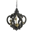 thumbnail image 2 of A&B Home Shabby Chic 6-Light Chandelier With Antique Black Finish, 2 of 9