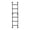 Black, variant on ToppiJoy 6 Rungs Heavy Duty Wall-Mounted Tall Step Ladder, Loft Ladder for Basement Attic Window Well (White)
