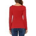 thumbnail image 3 of Allegra K Women's Cowl Neck Buttons Decor Long Sleeves Ruched Blouse, 3 of 5