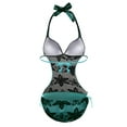 thumbnail image 3 of LIORA Women’s Fashion Crochet Lace Halter Swimwear One Piece Swimsuit, 3 of 8