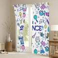 thumbnail image 3 of Homewish Science Theme Curtains Pack of 2 (42x84 Each),Fun Chemistry Curtains Blackout,Colorful Flower Bedroom Curtains For Girl Boy,Breathable Home Decor, 3 of 6