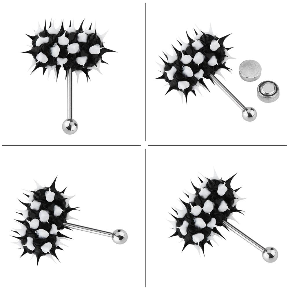 Mgaxyff Vibrating Tongue Ring Stud Barbell Stainless Steel Body Piercing Jewelry,Tongue Ring, Tongue Barbell - Walmart.com Mgaxyff Vibrating Tongue Ring Stud Barbell Stainless Steel Body Piercing Jewelry,Tongue Ring, Tongue Barbell - Walmart.com