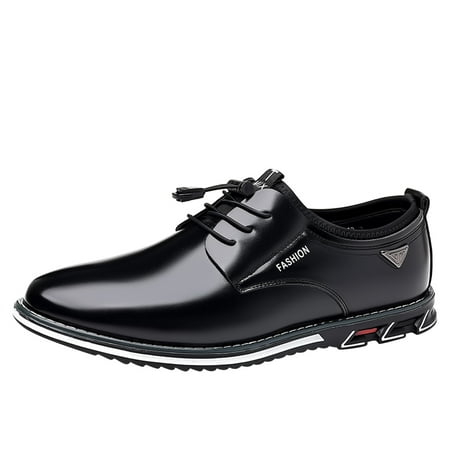 Fashion Style Men s Breathable Mens Shoes Classic Leather Comfortable Business Lace Up formal Shoes for Men Leather Wide Size Work Leisure Solid Color Leather Dress Shoes for Men Leather Shoes