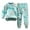 style-04 Mint Green, variant on Boy Kids Fall Pajamas Baby Long Sleeve Pajama Sets, Toddler Boy Girl 2-Piece Sleepwear 12 18 Months (Mint Green,12-18 Months)