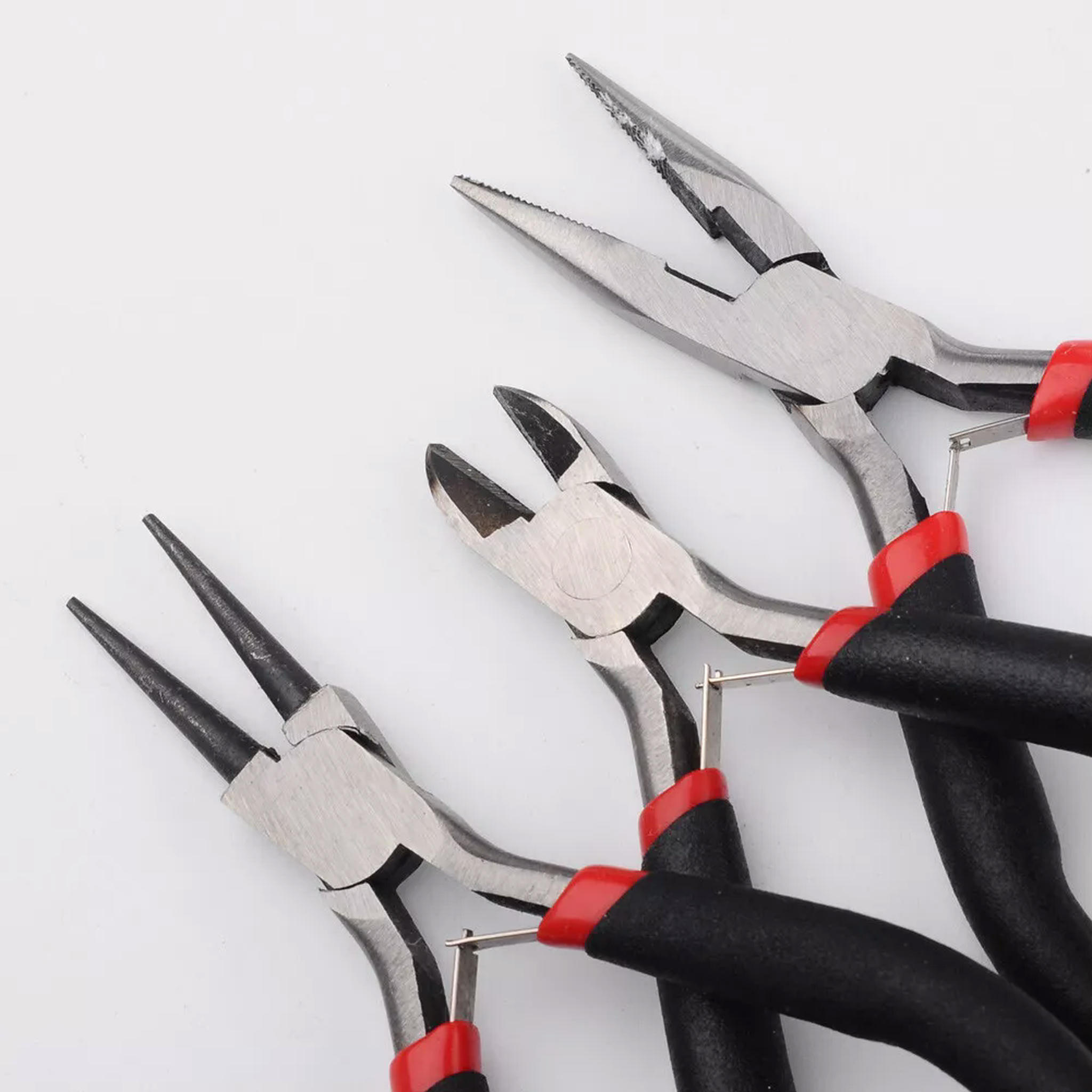 U8MO DIY Jewelry Tool Kits Round Nose Pliers Side Cutting Pliers Wire Cutter Scissor