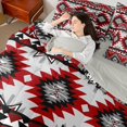 thumbnail image 4 of Manfei Tribal Aztec Twin Bedding Sets 7-Piece for Adult, Vintage Bohemian Style Bedding Comforter Set, Hippie Geometric Reversible Sheet Sets, Breathable Home Decor, 4 of 7