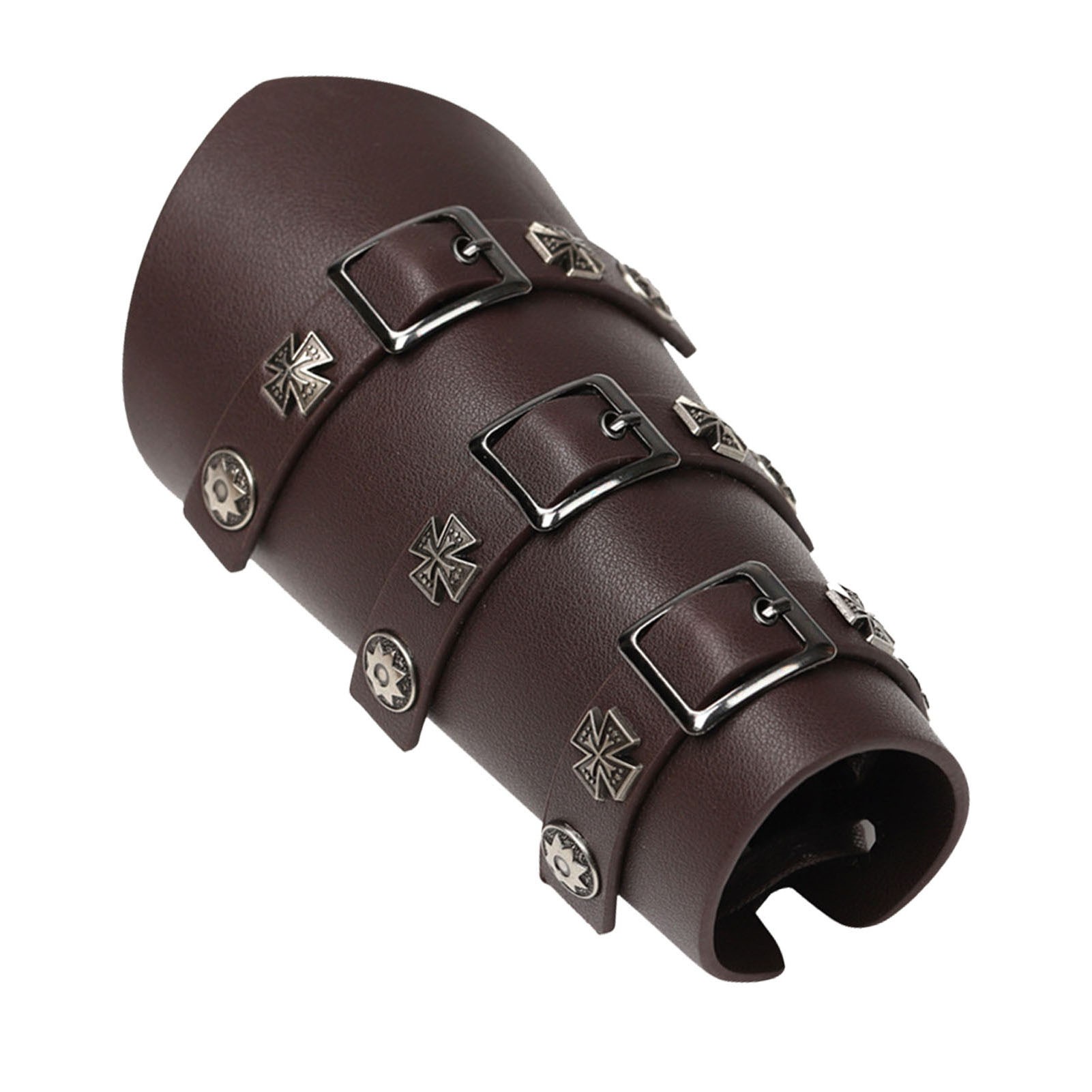 Medieval Faux Leather Arm Guards Halloween Viking Cosplay Accessories