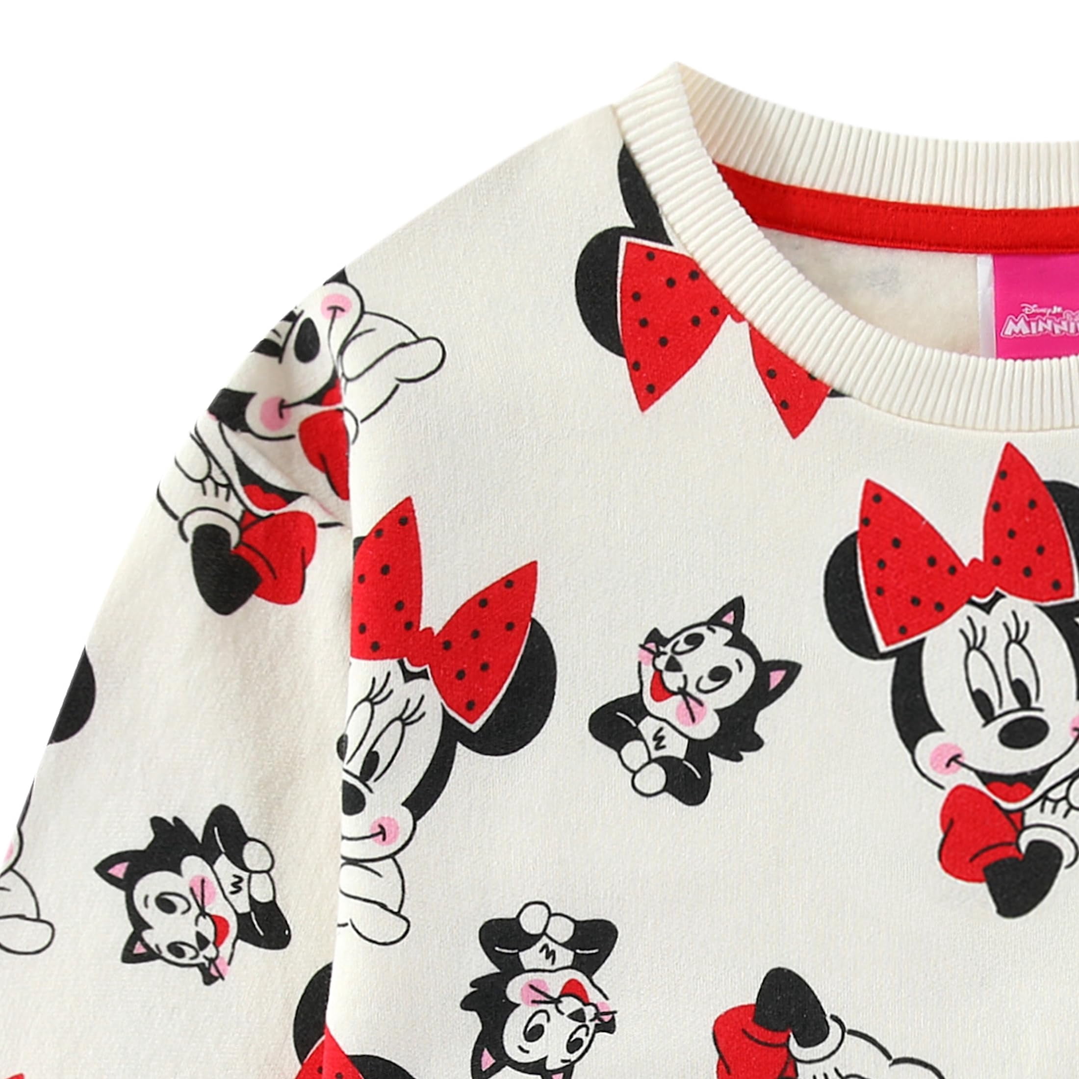 Disney Minnie Mouse Girls Fleece Sweatshirt and Skort Skirt