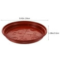 thumbnail image 2 of FRCOLOR 10pcs Plastic Plant Pot Saucer Round Plastic Plant Trays Drip Trays for Potted Plants Planter Saucers, 2 of 8
