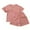 Pink, variant on Zwiiyzr Toddler Summer Outfits for Girls Boys Solid Crewneck Top T-Shirt & Shorts Set 2 Piece Tracksuit Size 1-8 Years Pink