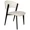 White, variant on LeisureMod Aspen Modern Leather Dining Chair – Armless Side Chair with Black Iron Frame, Upholstered Accent Chair for Kitchen, Dining Room, or Office