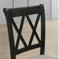 thumbnail image 5 of Roundhill Furniture Windvale Fabric Upholstered Dining Chair in Black, Set of 2, 5 of 12