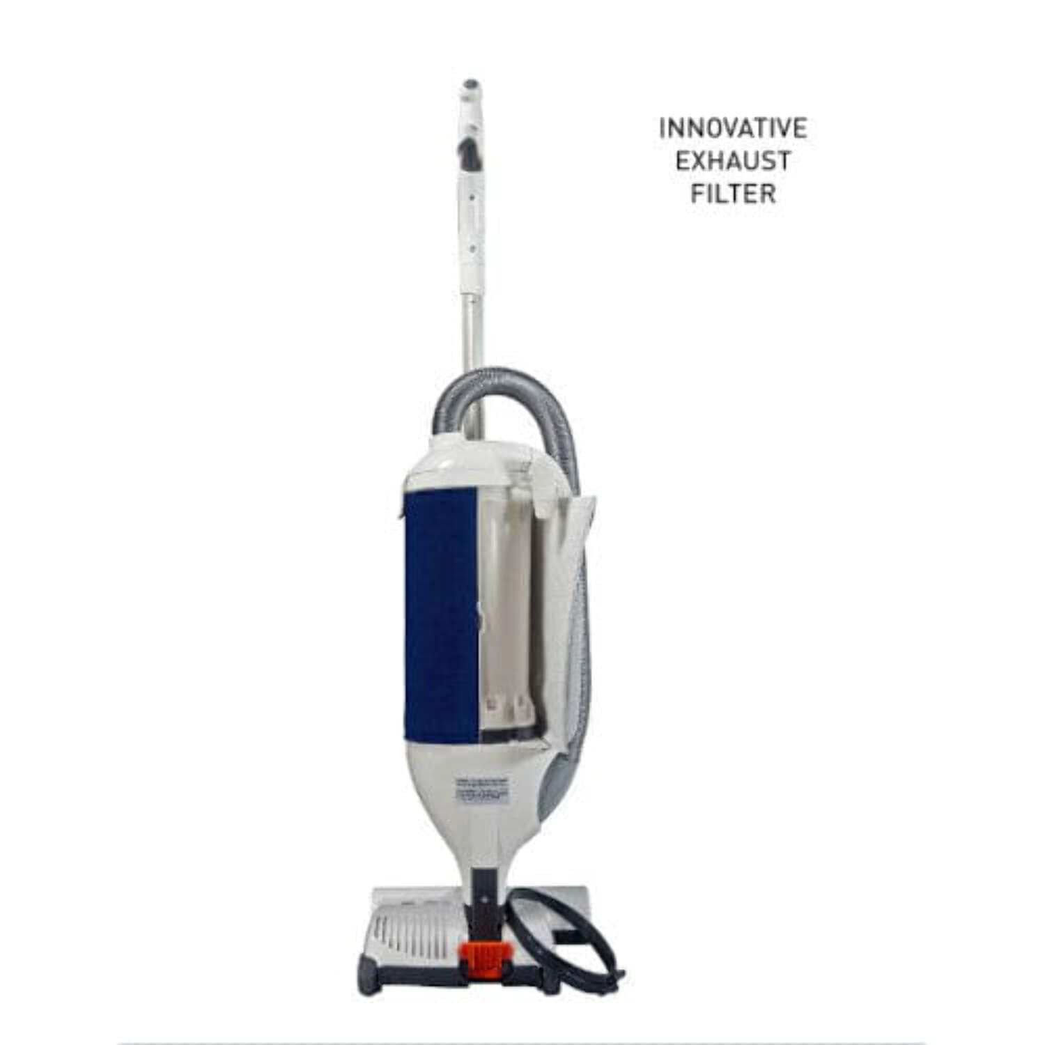 Sebo 9855AM Dart Upright Vacuum (Arctic White/Dark Blue)