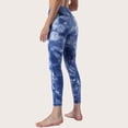 thumbnail image 1 of Pantalones de yoga color nude para primavera y verano, pantalones de fitness de yoga teñidos anudados con cintura alta y levantamiento de cadera para mujer, 1 of 5