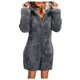 thumbnail image 1 of Mujeres manga larga sólido con capucha mono pijamas Casual invierno cálido mameluco ropa de dormir Fridja  nalpqowj17883, 1 of 6