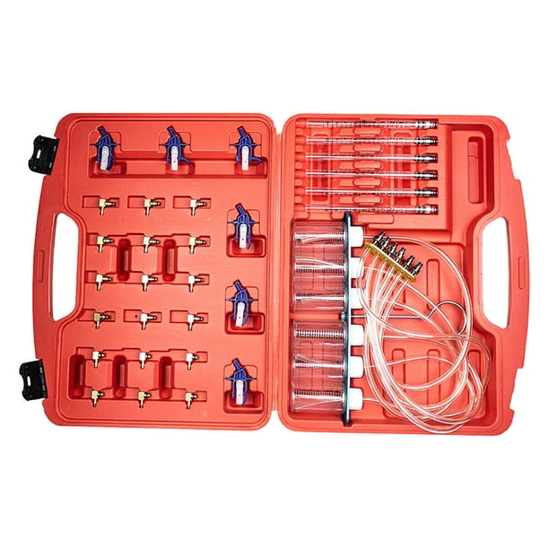 Juego De Adaptadores De Medidor De Flujo De Inyector Diésel Kit De Probador De Fugas De Riel Accesorio De Medidor De Flujo De Probador De Combustible seitruly VI007305-00