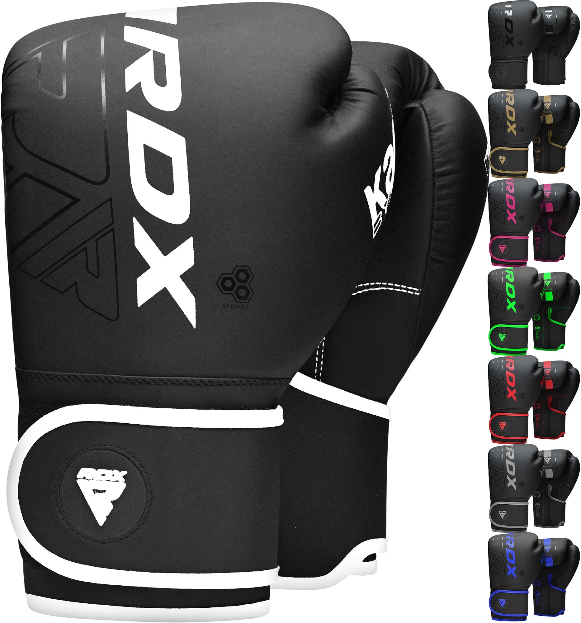 RDX F15 Sparring Martial Arts Grappling Fighting Cage Noir MMA Training Gloves 