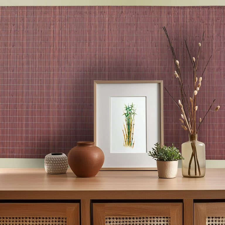 Backyard X-Scapes 4' H x 50' L Chocolate Tatami Bamboo Wall