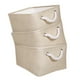 thumbnail image 3 of Cestas de almacenamiento plegables de tela y lona de Lemononstore, cestas para ropa sucia con asas para juguetes, organizadores de despensa y almacenamiento., 3 of 8