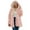 Pink, variant on IROINNID Women's Winter Warm Mid-Long Coat Solid Color Open Front Long Sleeve Outwear, Pink