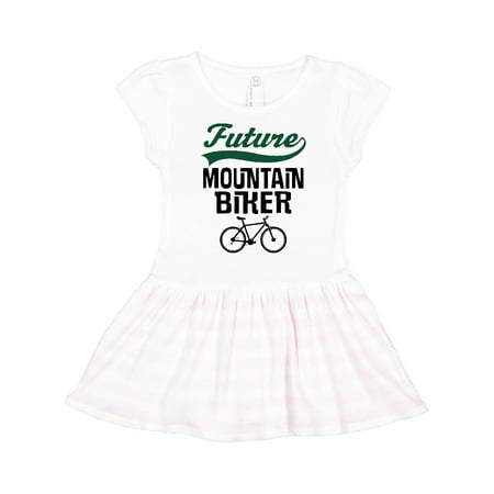 

Inktastic Biking Future Mountain Biker Gift Toddler Girl Dress