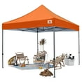 thumbnail image 4 of ABCCANOPY 10' x 10' Orange Outdoor Commercial Instant Shelter Metal Patio Pop-Up Canopy, 4 of 8