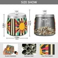 thumbnail image 2 of Yayeee Ashtray with Lid for Cigarette Smokeless Stainless Steel Home Ash Holder, Geometric Sun, 2 of 7
