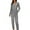Black, variant on Cnbwig Women's 2 Pieces Pjs Sets Sleepwear Cozy Long Sleeve Plaid Lapel Button Down Tops Loose Long Pants Sleepwear for Fall Winter Home Cute Women Pajama Set Pjs A-Black L