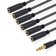 thumbnail image 2 of 1 A 6 Vías 3 5 Mm Divisor 1/8 Pulgadas TRS Cable, 2 of 4