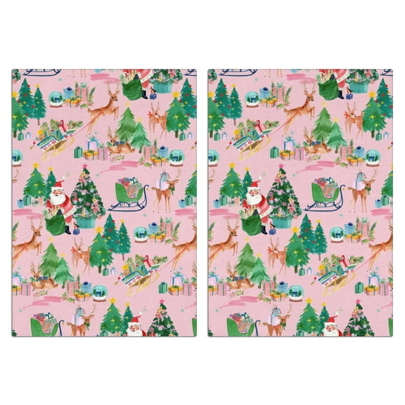 Christmas Kitchen Towels Set Of 2 - 18x26 Inch Ultra Absorbent Dish Towels, Soft Drying Hand Towels for Cooking, Baking & Decor, Spring/Summer Home Aesthetic.