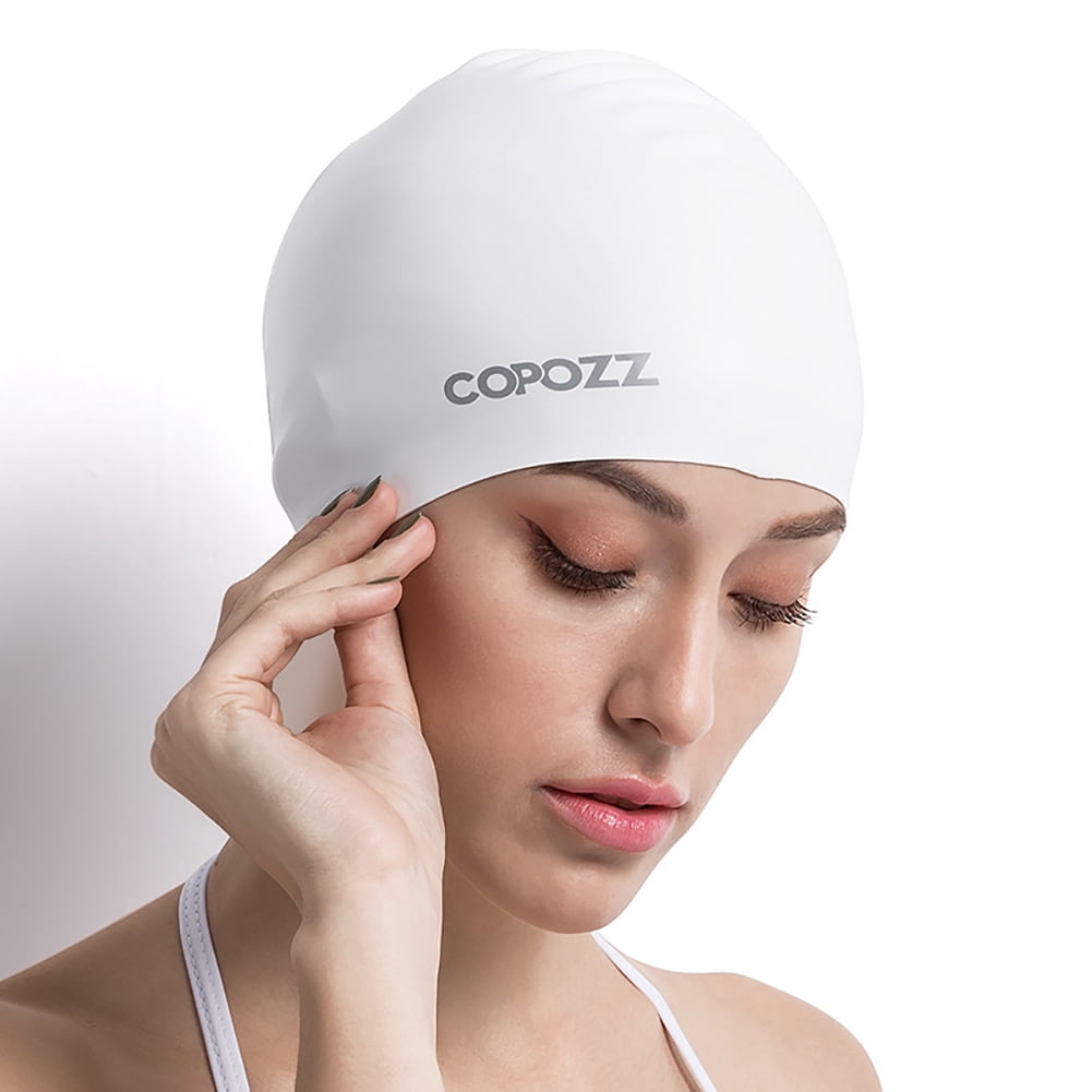 Retap Adult Swimming Cap Silicone Women Men Waterproof Long Hair Ear