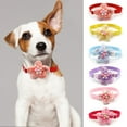 thumbnail image 2 of Sweet Pet Collar - Floral Tie - Easy-Wearing Net Yarn - for Cats and Dogs - Pet Accessories, 2 of 8